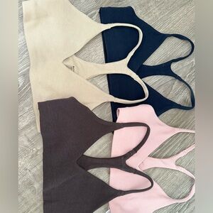 GUC Medium Athleta intuition cotton bra lot of 4